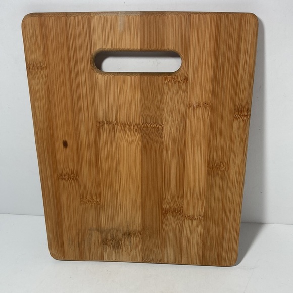 Charcuterie Cheese Cutting Board Bamboo Rectangle with Handle 10 x 8 inches - Picture 6 of 10